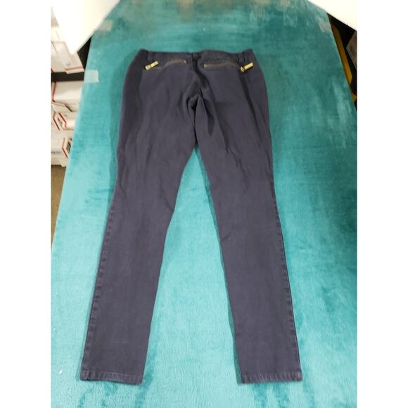 Michael Kors Jeans Size 2 Womens Blue Pants Denim Zipped Pocket Mid Rise Skinny - Picture 11 of 12